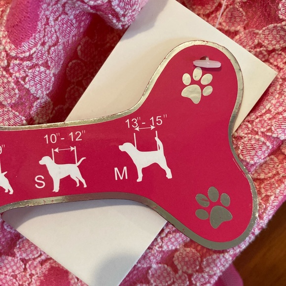 PAWPATU Princess Ruffled Dog Dress. Pink & White Size MED. 13-15” back length - Picture 5 of 5